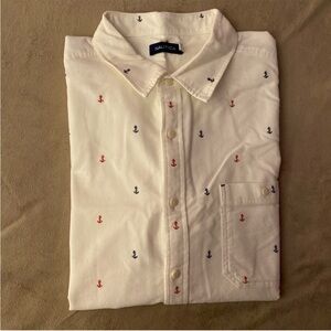 NWOT Nautica Embroidered Anchor Corduroy Shirt